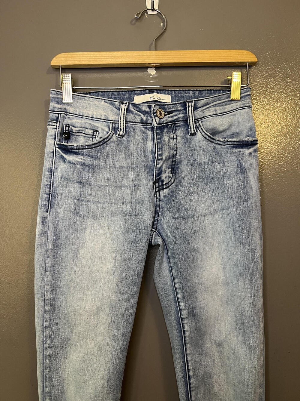 KanCan Jeans Womens 26 Light Wash Blue High Rise Slim Skinny Stretch Denim